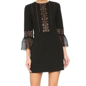 Self-Portrait Black Lace Cocktail Dress